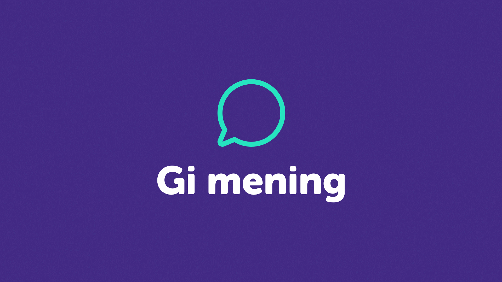 Gi mening logo og farger